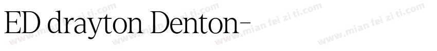 ED drayton Denton字体转换